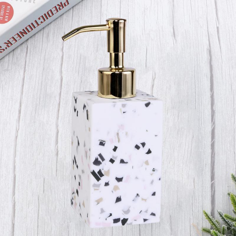 Liquid Soap Dispenser 200ml Duarble Terrazzo Body With Stainless Steel Pump For Shampoo Shower Cosmetic Lotion
Liquid Soap Dispenser 200ml Duarble Terrazzo Body With Stainless Steel Pump For Shampoo Shower Cosmetic Lotion