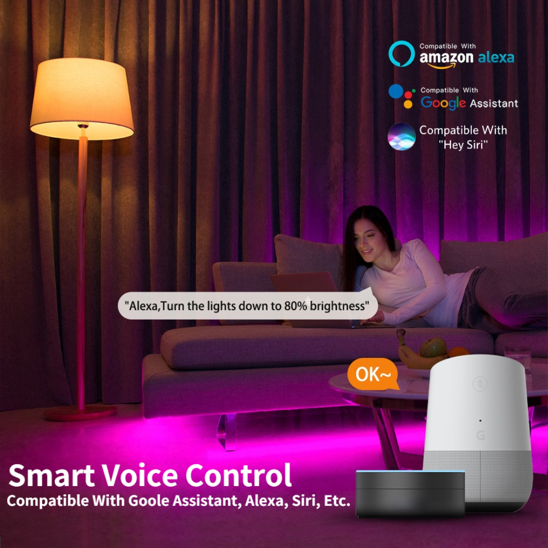 OPPLE RGB Bulbs 3 6 Pcs E26 Wifi 9W RGB Bulbs Bluetooth Lamp America Voltage Smart Home Alexa Voice IOS Android Dimmable Alice Google Siri Light
