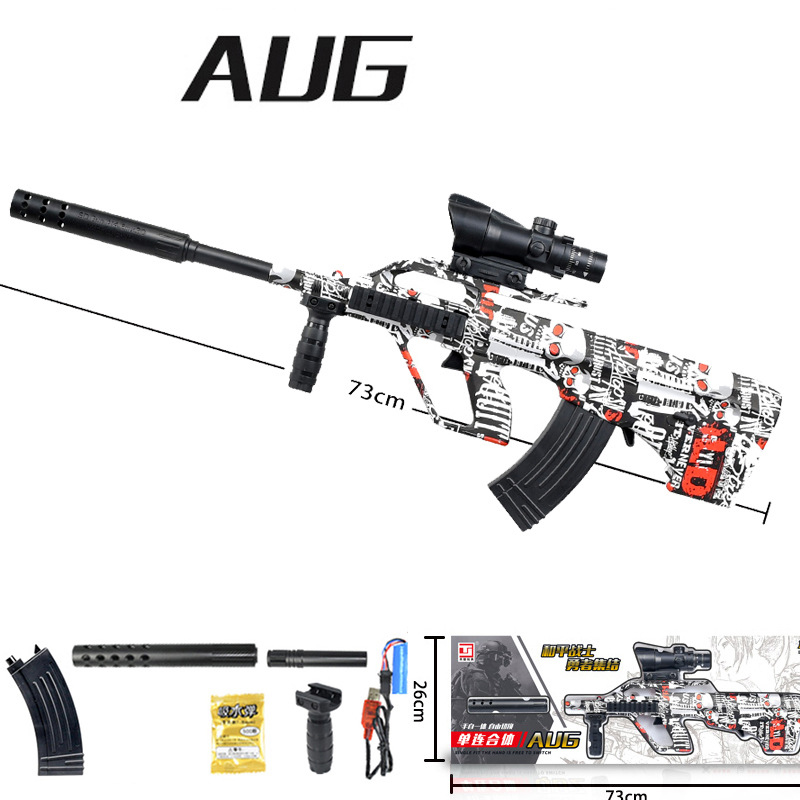 AUG Water Bullet Toy Gun Manual Electric in 1Paintball Airsoft Gun Plastic Blaster Model Graffiti CS Shooting Game от DHgate WW