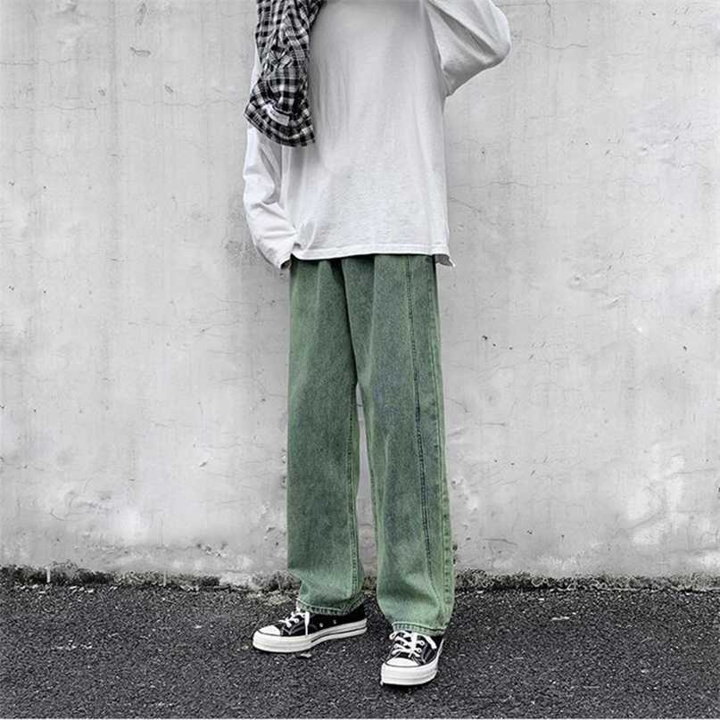 Spring Fashion Brand Straight Jeans Men' Korean Students' Versatile Wide Leg Casual Pants 211108, Green
Spring Fashion Brand Straight Jeans Men' Korean Students' Versatile Wide Leg Casual Pants 211108, Green