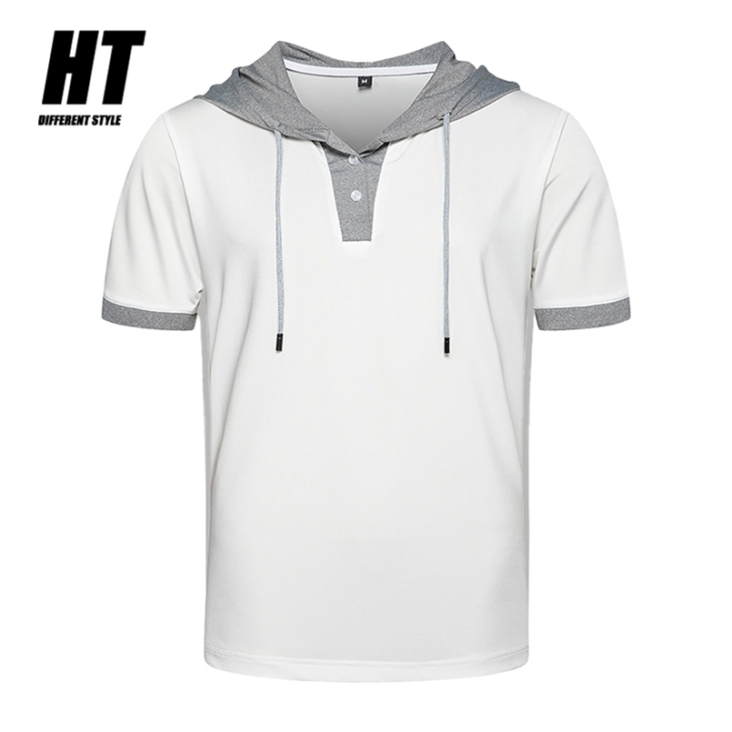 Men's Short-sleeved Hooded T-shirt Brand Summer Gyms Fitness Tees Patchwork Sweatshirt Male Casual Slim Tshirts 210716, Dt57greenblack
Men's Short-sleeved Hooded T-shirt Brand Summer Gyms Fitness Tees Patchwork Sweatshirt Male Casual Slim Tshirts 210716, Dt57greenblack