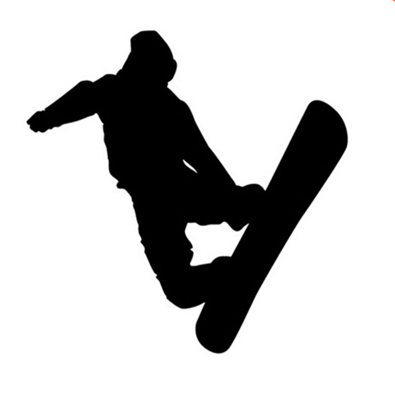 Great Figure Patinage Snowboard Snowboard Sports Réfléchissant Vinyl Decal Sticker pour camion de voiture Stickers de pare-chocs