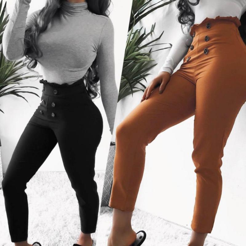 Women's Pants & Capris Women Solid Color Trousers Lace Button High Waist Slim Streetwear Tight Casual Fitness Tracksuit Hop Pant, Black
Women's Pants & Capris Women Solid Color Trousers Lace Button High Waist Slim Streetwear Tight Casual Fitness Tracksuit Hop Pant, Black