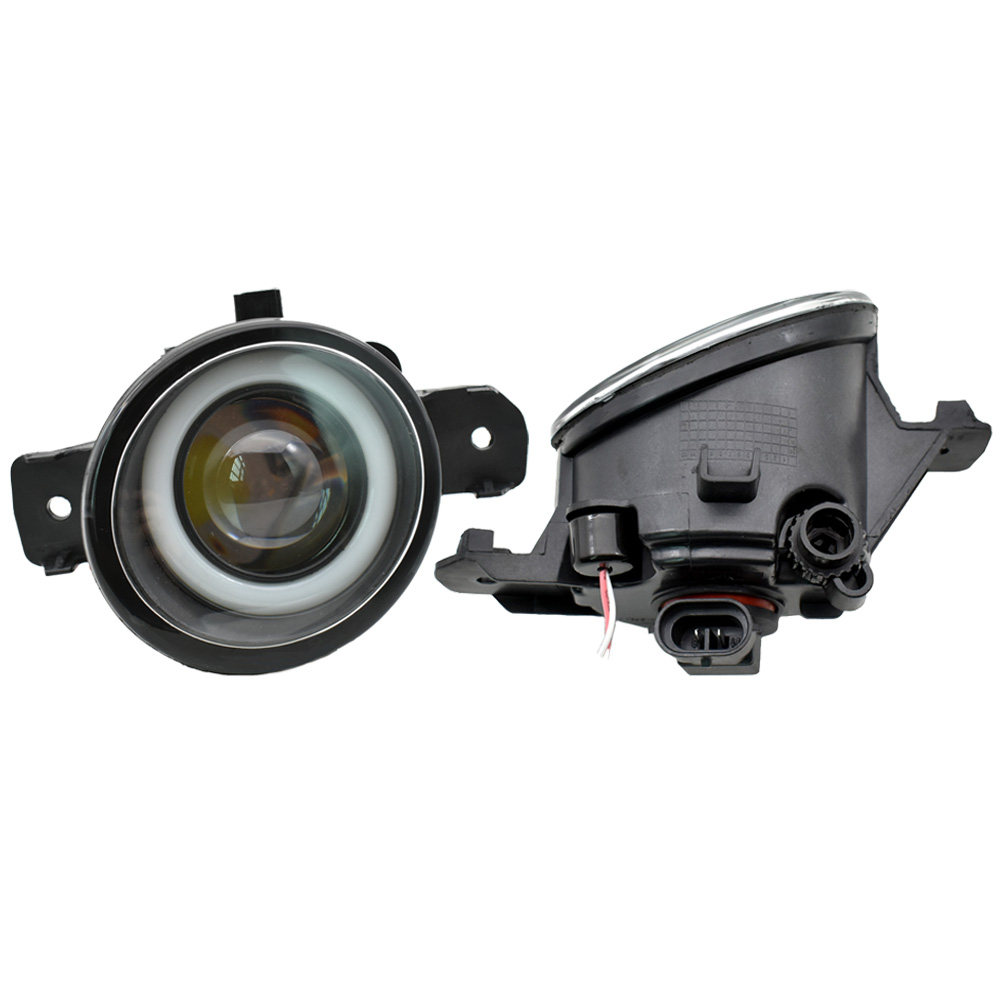 2 Pieces Fog-Lights LED DRL high quality Angel Eye 12v H11 Fog light for Nissan Micra March 4 IV (K13) Hatchback 2010-2018