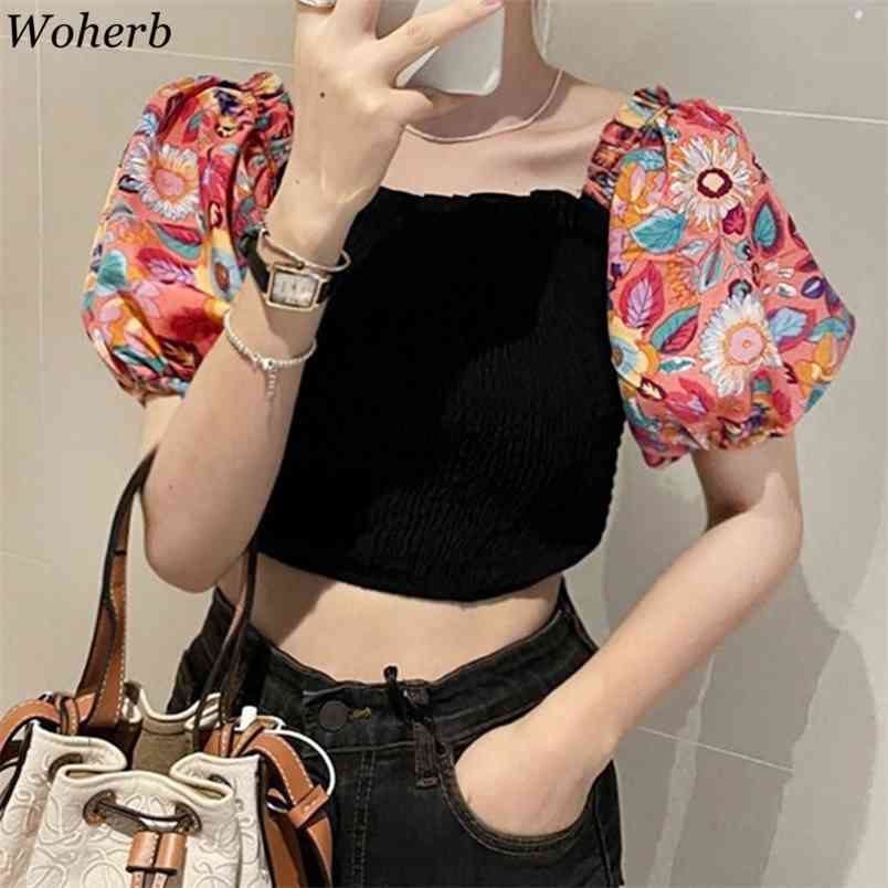 Korean Vintage Crop Short Women Floral Puff Sleeve Off Shoulder Blouses Summer Elegant Chic Tops Ladies Blusas Mujer 210519, Black
Korean Vintage Crop Short Women Floral Puff Sleeve Off Shoulder Blouses Summer Elegant Chic Tops Ladies Blusas Mujer 210519, Black