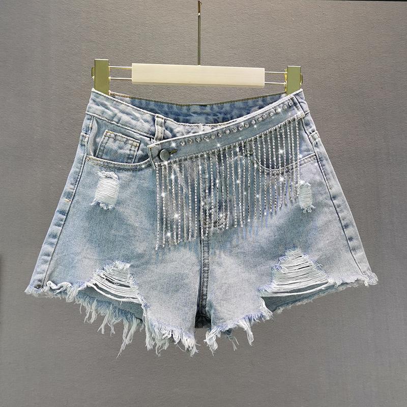 Europe Style 2021 Summer Women' Luxury Diamond Tassel Denim Shorts Jeans Fashion Girls Ladies All-match Trousers A3743, As pic
Europe Style 2021 Summer Women' Luxury Diamond Tassel Denim Shorts Jeans Fashion Girls Ladies All-match Trousers A3743, As pic
