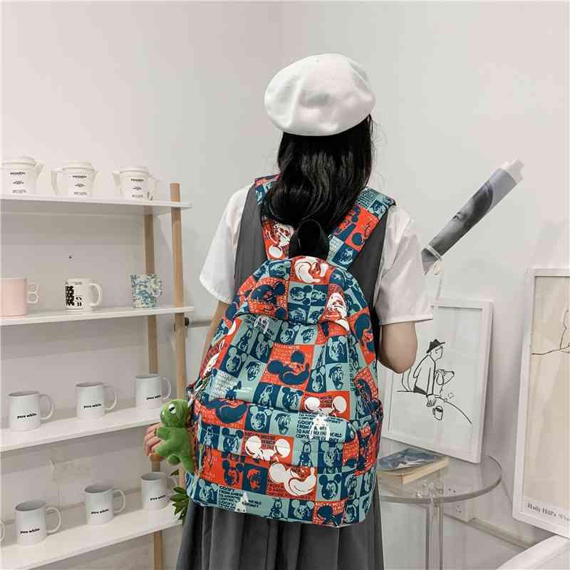 Schoolbag female ins Korean version high school student backpack campus soft sister ancient fashion Backpack, Green
Schoolbag female ins Korean version high school student backpack campus soft sister ancient fashion Backpack, Green