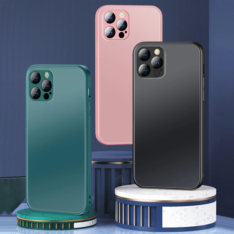 Matte Frosted Glass Cases for iPhone X Xs XR 11 12 Pro Max 12Mini 7 8 Plus SE-2020 Anti-Fingerprint Liquid Silicone Luxury Cover
Matte Frosted Glass Cases for iPhone X Xs XR 11 12 Pro Max 12Mini 7 8 Plus SE-2020 Anti-Fingerprint Liquid Silicone Luxury Cover