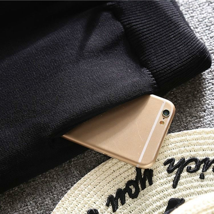 Nomikuma Autumn Winter Sweater Pants Lace Up Stretch High Waist Ankle Trousers Korea Causal Solid Women Sweater Pants 6D023 210427