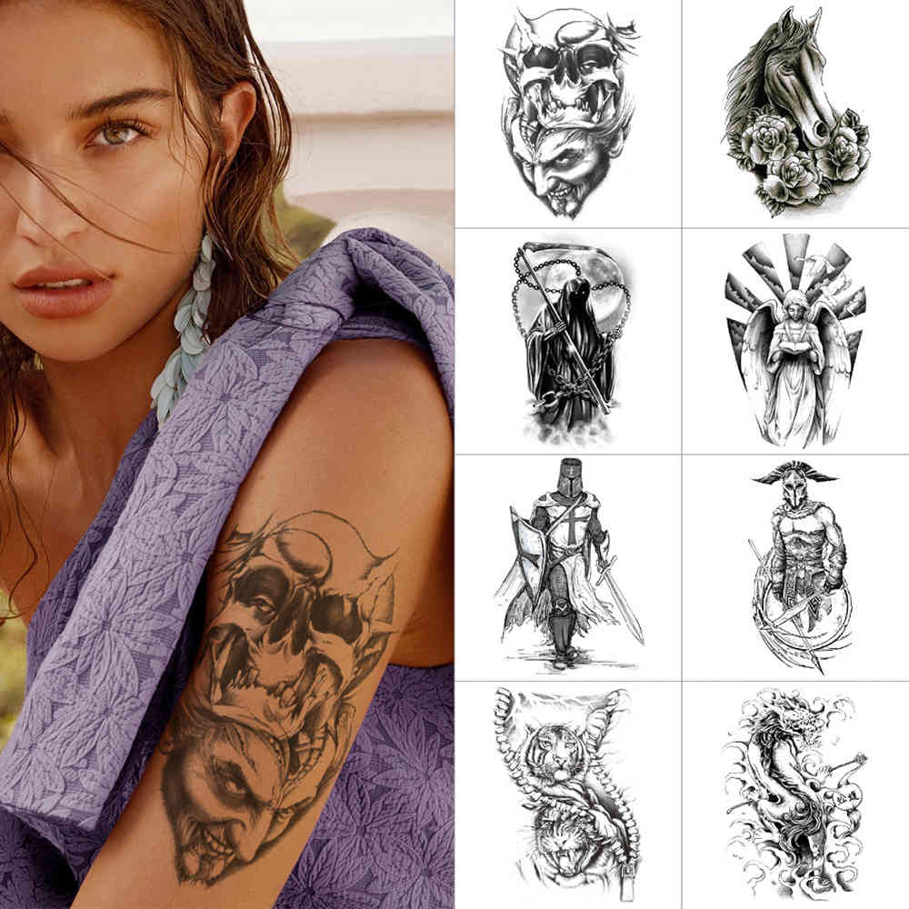Woman temporary stickers Angel jesus ink color Buddha demon warrior black arm s Pony tiger body tattoo
Woman temporary stickers Angel jesus ink color Buddha demon warrior black arm s Pony tiger body tattoo