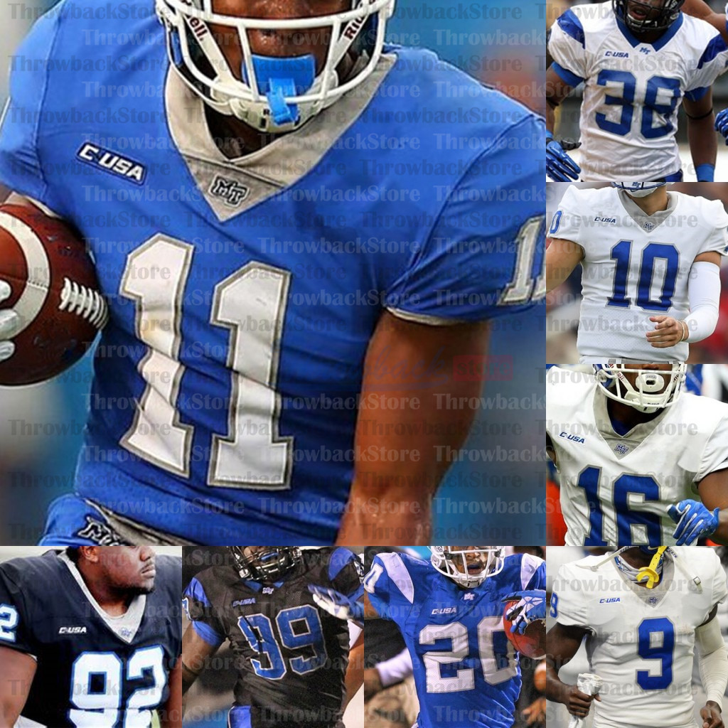 Custom Middle Tennessee State College Football Jerseys Asher O'Hara Ohara Hara Jarrin Pierce Ty Lee Jimmy Marshall Render Hightower Lawrence, Blue ii
Custom Middle Tennessee State College Football Jerseys Asher O'Hara Ohara Hara Jarrin Pierce Ty Lee Jimmy Marshall Render Hightower Lawrence, Blue ii