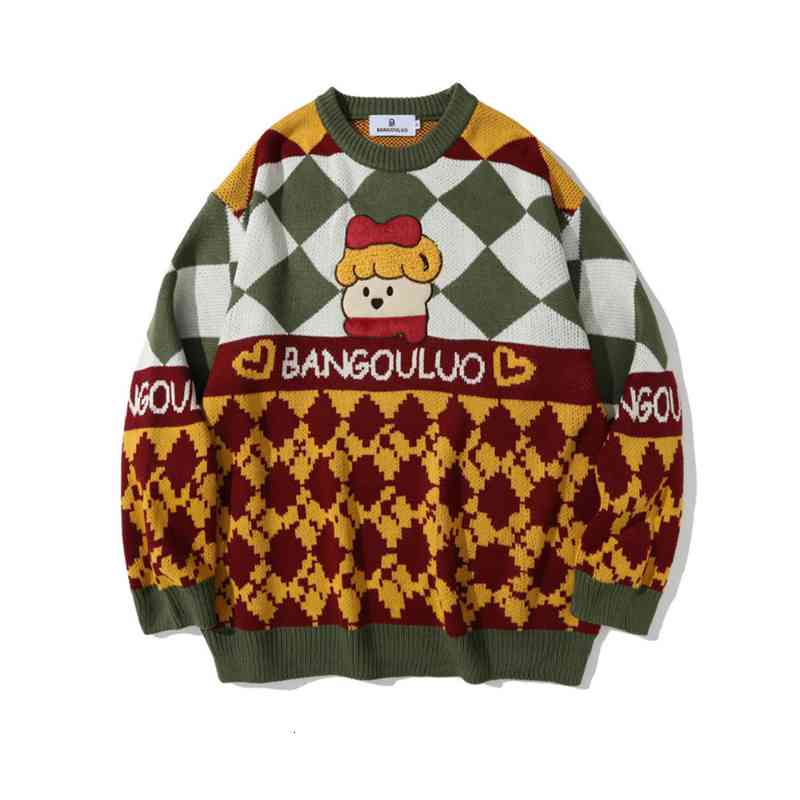 Women's Sweaters Of the male cartoons embroidered retro-coloured knitted nightgown combining men's pullovers, there is a tendency to loose jerseys. QXVX, 1# shoe box
Women's Sweaters Of the male cartoons embroidered retro-coloured knitted nightgown combining men's pullovers, there is a tendency to loose jerseys. QXVX, 1# shoe box