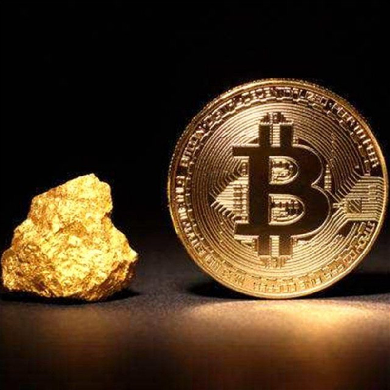 Bitcoin Coins-Protective Collectible Gifts BTC Cryptocurrency Blockchain Cryptocurrency With Original Commemorative Tokens