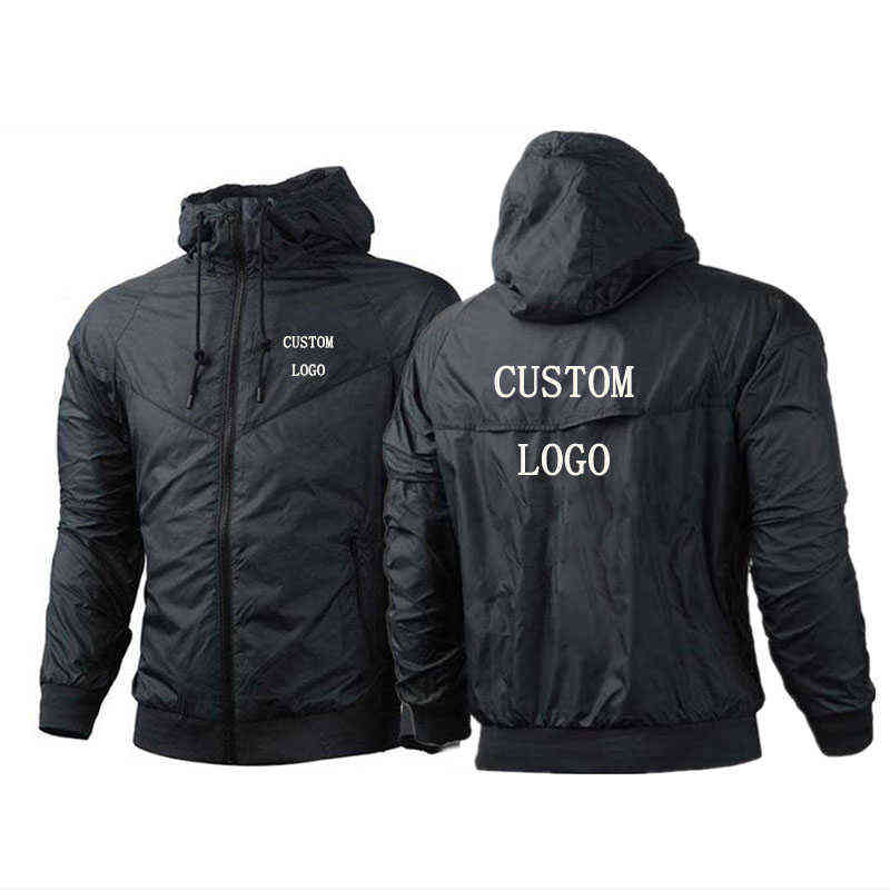 2021 Custom Men Jacket Rainproof Hoodies Splice Fashion Zipper Man's Windbreaker Casual Coats Spring Autumn Thin Tops Y1106, Red no print
2021 Custom Men Jacket Rainproof Hoodies Splice Fashion Zipper Man's Windbreaker Casual Coats Spring Autumn Thin Tops Y1106, Red no print