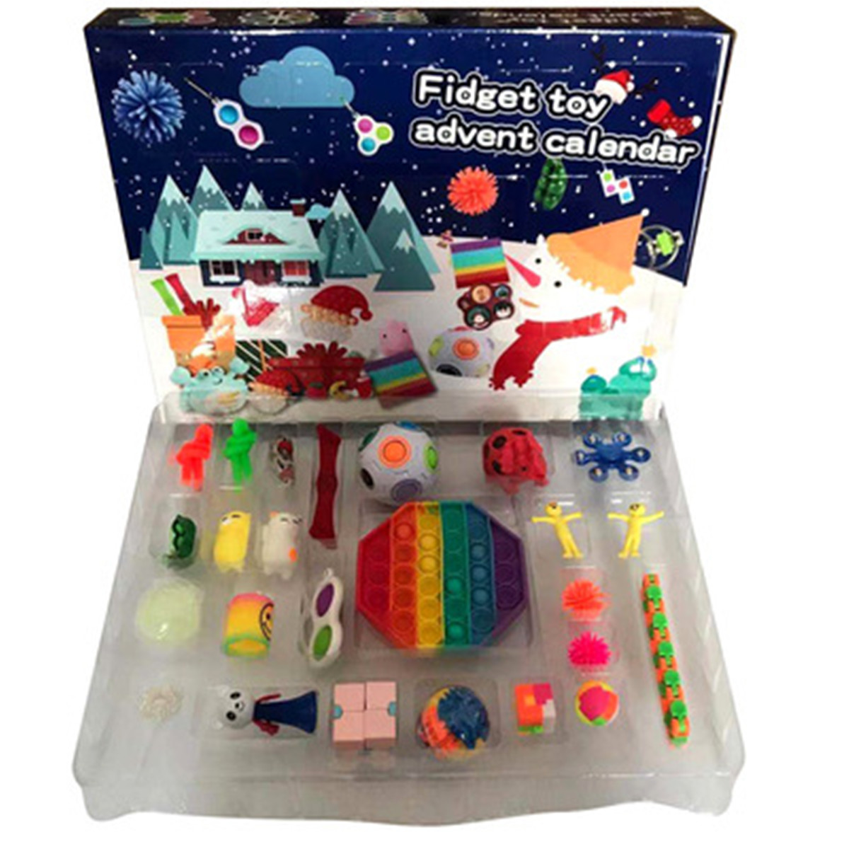 25pcs Set Christmas Fidget Toys Advent Calender Blind Box Gifts Simple Dimple Decompression Toy Soft Squeeze Logical Reasoning Training Novelty Gift DHL Ship
25pcs Set Christmas Fidget Toys Advent Calender Blind Box Gifts Simple Dimple Decompression Toy Soft Squeeze Logical Reasoning Training Novelty Gift DHL Ship
