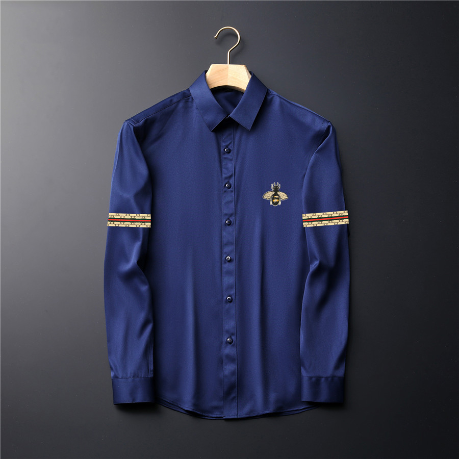 2021ss Mens Shirts Top uality Embroidery blouse Long Sleeve Solid Color Slim Fit Casual Business clothing Long-sleeved shirt Normal size multiple colour, Champagne
2021ss Mens Shirts Top uality Embroidery blouse Long Sleeve Solid Color Slim Fit Casual Business clothing Long-sleeved shirt Normal size multiple colour, Champagne