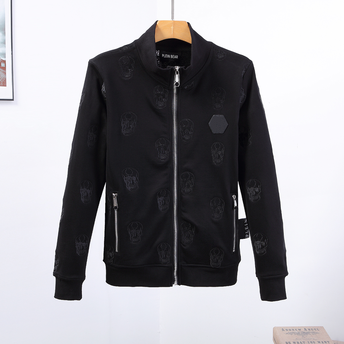 PLEIN BEAR Brand Warm Thick Sweatshirt Hip-Hop Loose Characteristic Personality Skull Pullover Rhinestone Luxury Men's Hoodie 81441, Black
PLEIN BEAR Brand Warm Thick Sweatshirt Hip-Hop Loose Characteristic Personality Skull Pullover Rhinestone Luxury Men's Hoodie 81441, Black
