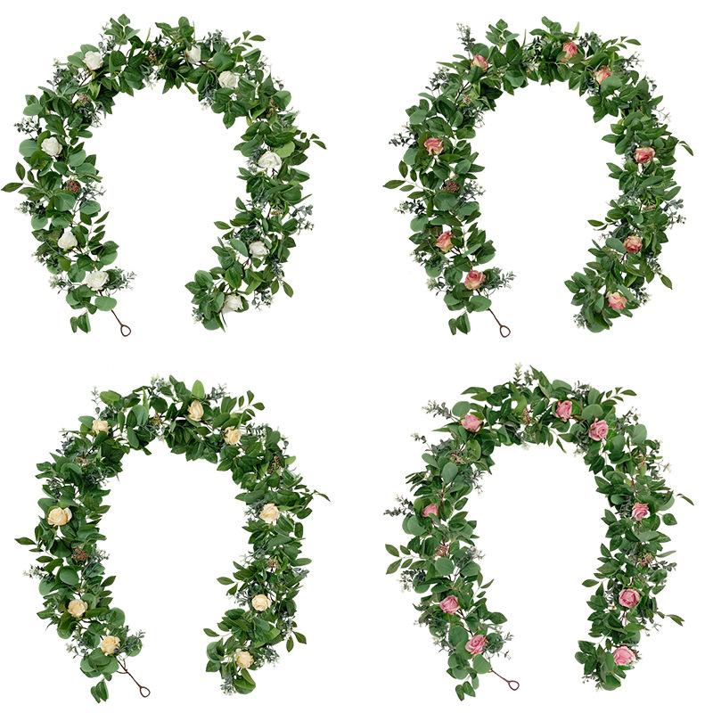 Decorative Flowers & Wreaths Vine Artificial 72in Silk Flower Rose Leaf Eucalyptus Rattan Garland String With Leaves Wall Party Garden Decor, White
Decorative Flowers & Wreaths Vine Artificial 72in Silk Flower Rose Leaf Eucalyptus Rattan Garland String With Leaves Wall Party Garden Decor, White