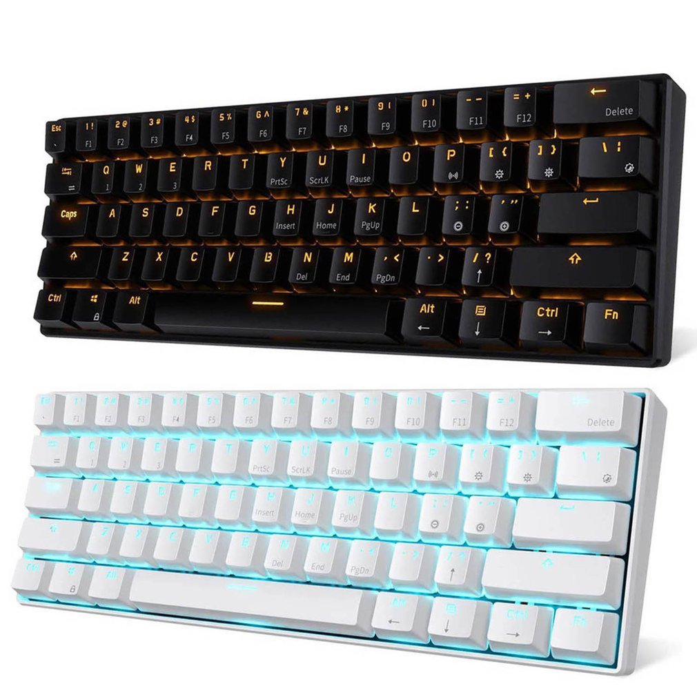 Rk61 Professional Backlight Keyboard Ergonomic Usb Wired Gamer Led Gaming Gamer Keyboard for Pc Computer