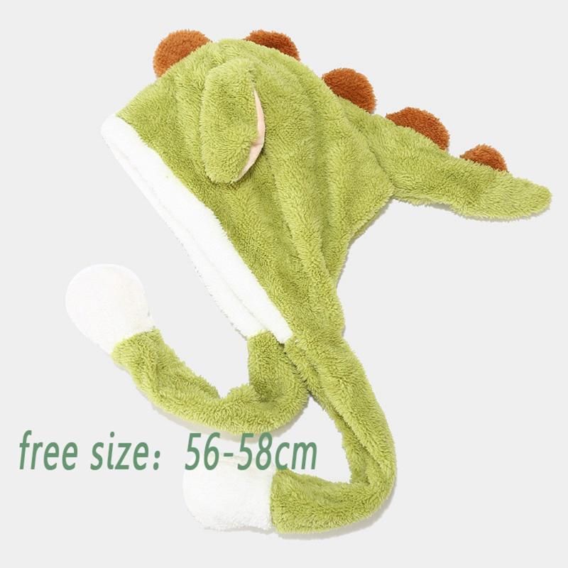 Berets Dinosaur Shaped Unisex Funny And Moving Plush Hat Role-playing Cute Cartoon Harajuku Warm Ear Protection Coldproof Cap Women T1, White
Berets Dinosaur Shaped Unisex Funny And Moving Plush Hat Role-playing Cute Cartoon Harajuku Warm Ear Protection Coldproof Cap Women T1, White