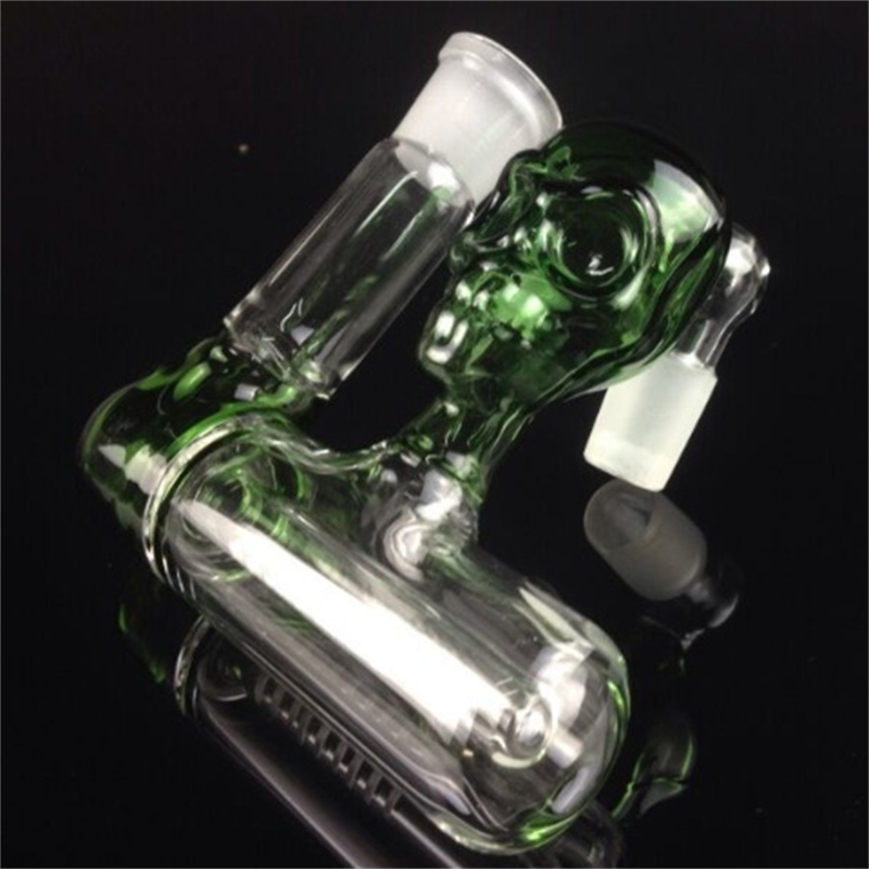 Skull face ash catcher inline percolator Hookahs 45 degree 14mm joint ASHCATCHERS glass smoking accessories for BONG 
Skull face ash catcher inline percolator Hookahs 45 degree 14mm joint ASHCATCHERS glass smoking accessories for BONG