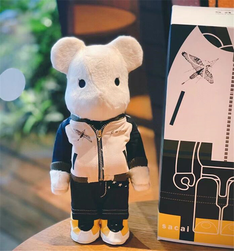 HOT 400% 28CM Bearbrick Sacai The Resin of Plush of dress Bear Fashion bear figures Toy For Collectors Be@rbrick Art Work model decoration t
HOT 400% 28CM Bearbrick Sacai The Resin of Plush of dress Bear Fashion bear figures Toy For Collectors Be@rbrick Art Work model decoration t