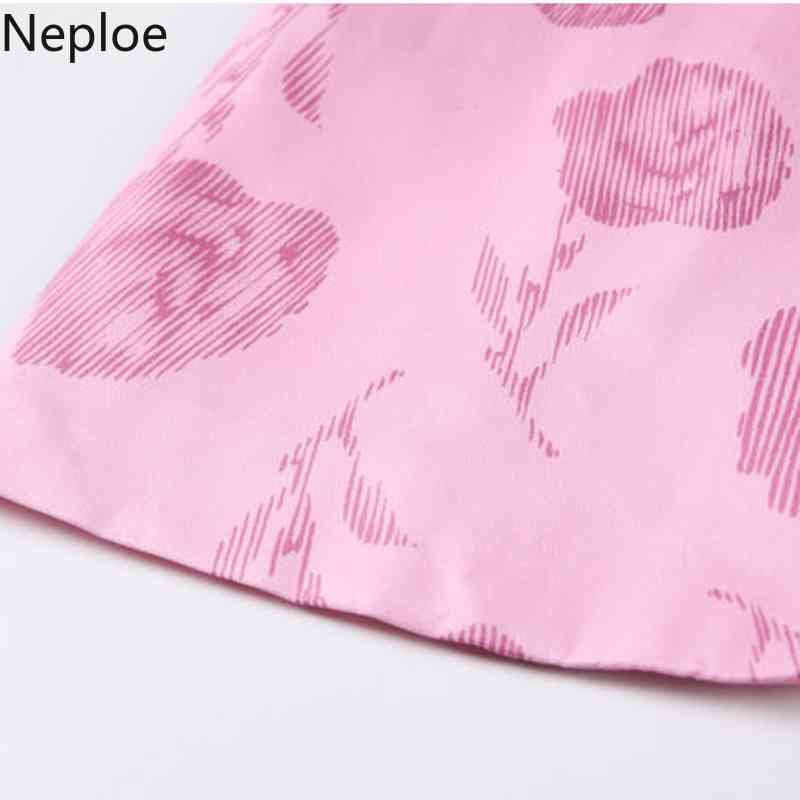 Neploe Suit Jacket Women's Spring Casual Slim Fit Bkazers Notched Collar Single Button with Waist Chain Pink Long Sleeve Tops 210422