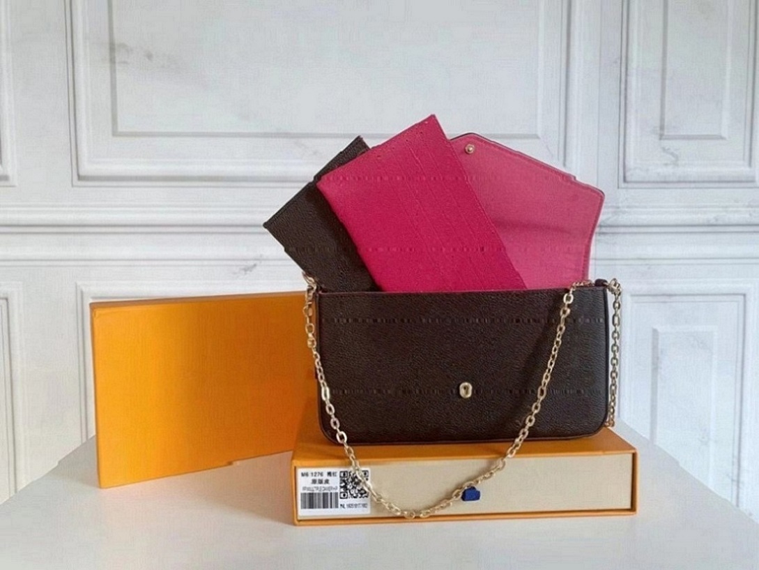 Classic luxury designer bag purse 3P/c Pochette Felicie wallets Ladies fashion Designe wallet Handbag Clutch Coin Purses free ship, Old flower white
Classic luxury designer bag purse 3P/c Pochette Felicie wallets Ladies fashion Designe wallet Handbag Clutch Coin Purses free ship, Old flower white