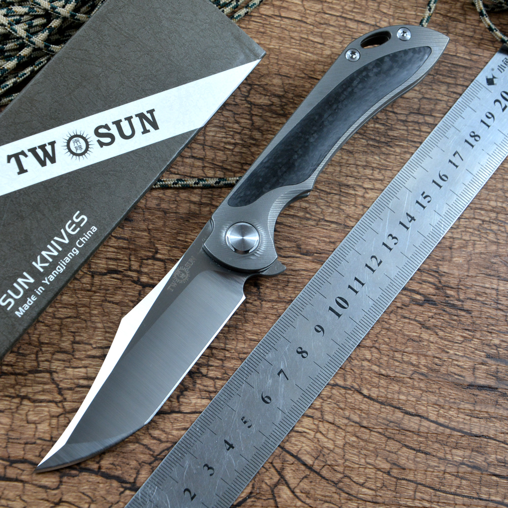 TWOSUN Brand Folding Knives M390 Steel Satin Finished Pocket Knife for Gift Outdoor Hunting Collections Survival EDC Tool TS224
TWOSUN Brand Folding Knives M390 Steel Satin Finished Pocket Knife for Gift Outdoor Hunting Collections Survival EDC Tool TS224