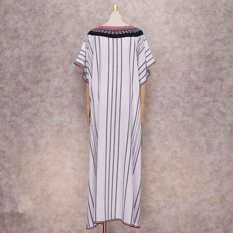 Quick-drying Bohemian Women Summer Beach Dress Swim Wear Cover Up Tunic Sexy Robe Kaftan Bikini Cover-ups pareo Q1236 210420