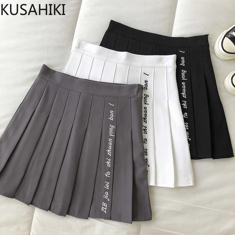 KUSAHIKI Summer Women Skirt Korean Letters Embroidery Pleated Skirts High Waist A-line Mini Bottoms Mujer Faldas 6F834 210602, White
KUSAHIKI Summer Women Skirt Korean Letters Embroidery Pleated Skirts High Waist A-line Mini Bottoms Mujer Faldas 6F834 210602, White