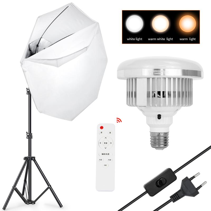 Continuous Lighting Octagon Umbrella Softbox Kits With 155W 135W 85W LED Bulb Tripod EU Plug Soft Box Po Studio For Shooting Video
Continuous Lighting Octagon Umbrella Softbox Kits With 155W 135W 85W LED Bulb Tripod EU Plug Soft Box Po Studio For Shooting Video
