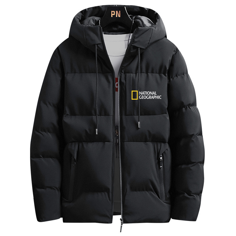 National Geographic Clothing Winter Jacket Men Plus Size 4XL Cotton Padded Warm Parka Coat Casual Male Windbreaker 220301