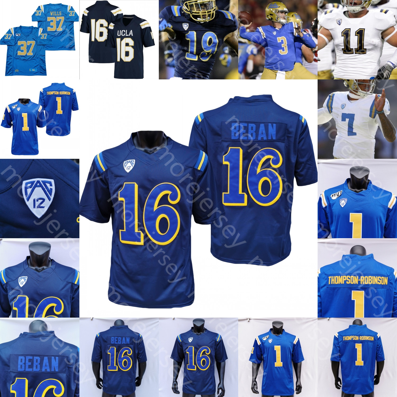 NCAA College UCLA Bruins Football Jersey Maurice Jones-Drew Dorian Thompson-Robinson Ethan Garbers Zach Charbonnet Brittain Brown Kazmeir Allen Kaho, Baby blue
NCAA College UCLA Bruins Football Jersey Maurice Jones-Drew Dorian Thompson-Robinson Ethan Garbers Zach Charbonnet Brittain Brown Kazmeir Allen Kaho, Baby blue