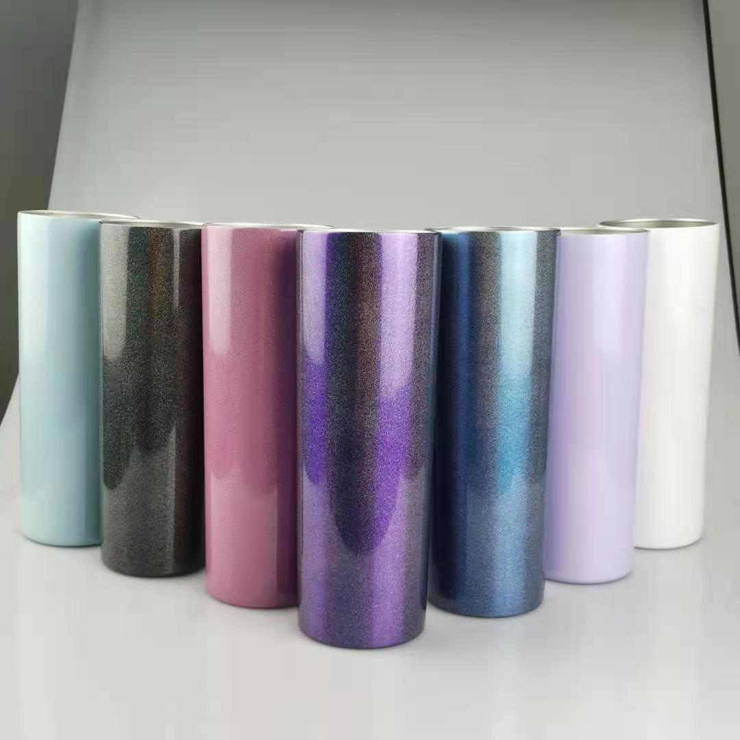 6colors sublimation Glitter Skinny Tumbler 20oz Rainbow Paint Stainless Steel Stragiht Cups Vacuum Insulated Straight Cup with Lids A07, Multi-color
6colors sublimation Glitter Skinny Tumbler 20oz Rainbow Paint Stainless Steel Stragiht Cups Vacuum Insulated Straight Cup with Lids A07, Multi-color