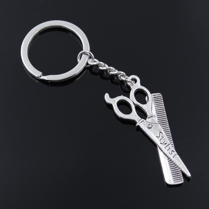 Keychains Comb Scissors Keychain Fashion Men 30mm DIY Metal Holder Chain 24x53mm Silver Color Pendant Gift For 2021
Keychains Comb Scissors Keychain Fashion Men 30mm DIY Metal Holder Chain 24x53mm Silver Color Pendant Gift For 2021