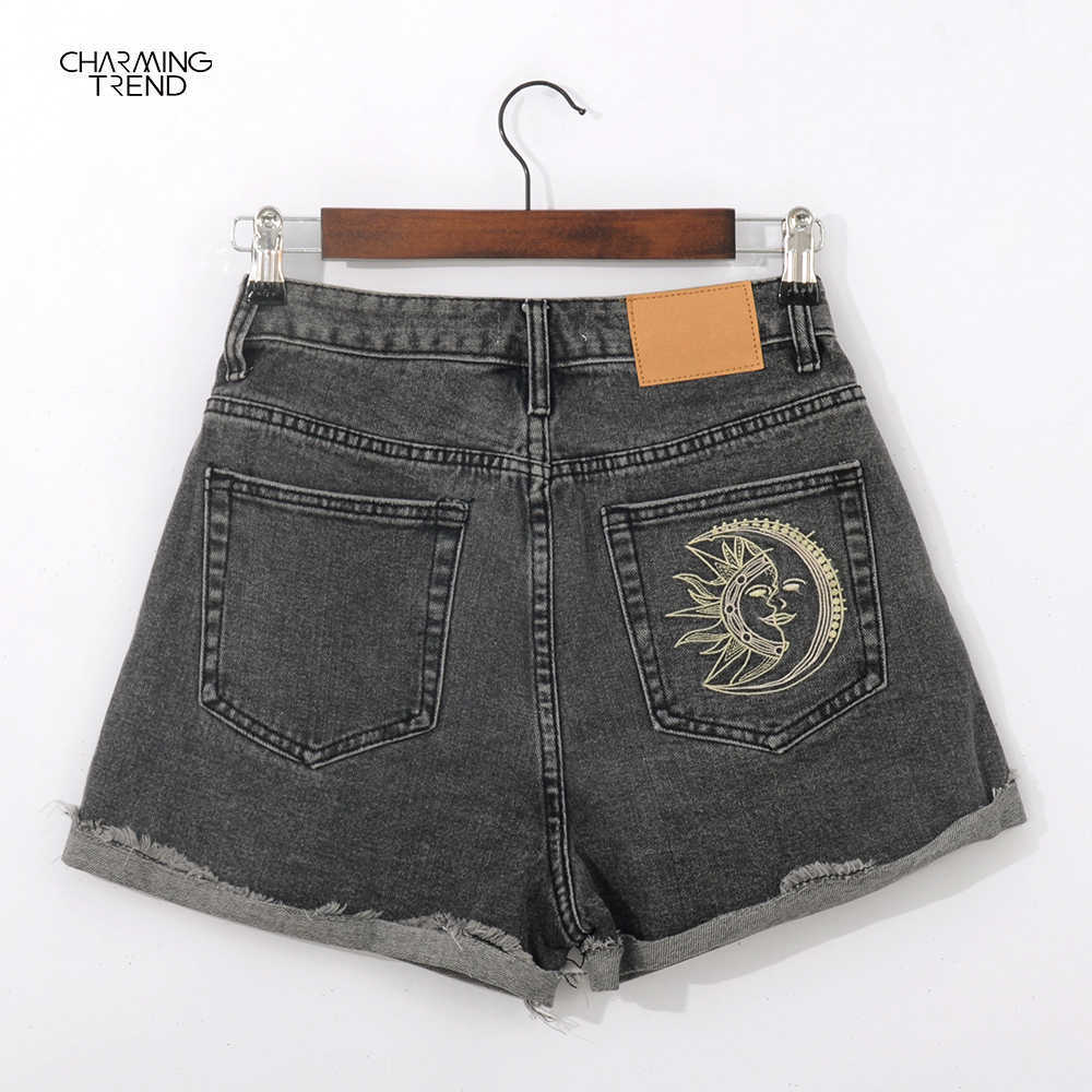Shorts Female Summer High Waist Women's Denim Fashion Streetwear Vintage 210611