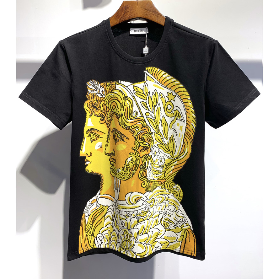 2021 luxury summer tide brand men's t-shirt casual portrait pattern round neck cotton short-sleeved top, White;black
2021 luxury summer tide brand men's t-shirt casual portrait pattern round neck cotton short-sleeved top, White;black