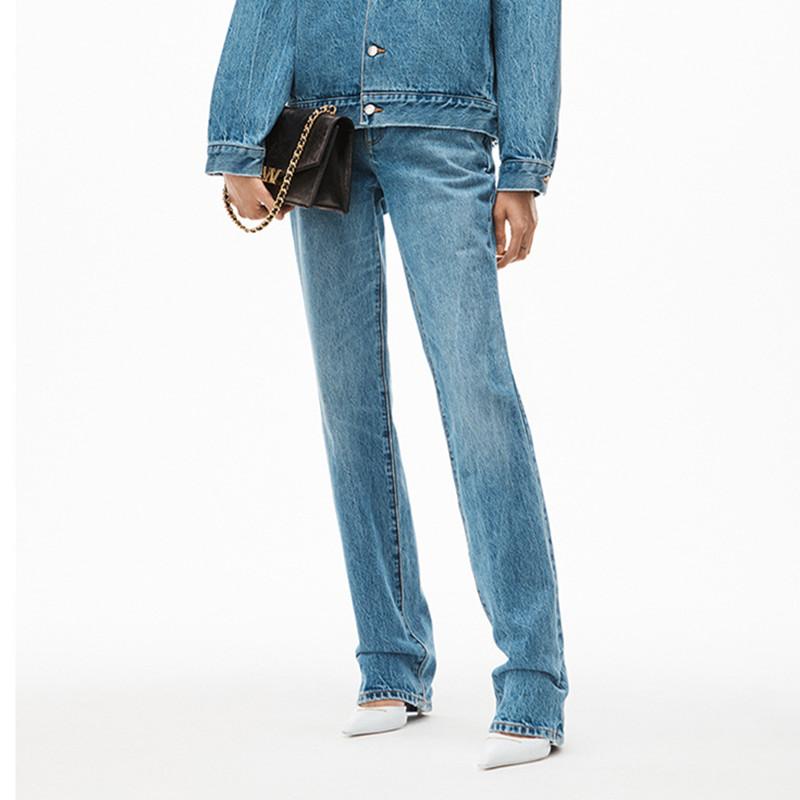 Women's Jeans Women All-Match Invisible Zipper High Waist Solid Color Simple Loose Early Spring 2022 Female Straight Denim Long Trousers, Blue
Women's Jeans Women All-Match Invisible Zipper High Waist Solid Color Simple Loose Early Spring 2022 Female Straight Denim Long Trousers, Blue
