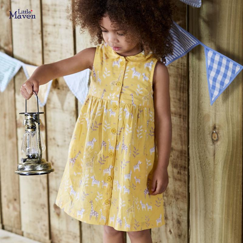 Girl's Dresses 2022 Summer Little Maven Brand Kids Girl Dress Sleeveless Cartoon Down-collar Botton Cotton Latest Daily School 1-7years, Red;yellow
Girl's Dresses 2022 Summer Little Maven Brand Kids Girl Dress Sleeveless Cartoon Down-collar Botton Cotton Latest Daily School 1-7years, Red;yellow