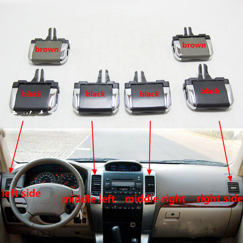 For Toyota Land Cruiser Prado LC120 2003-2009 Air Conditioner Outlet A/C Air Conditioning Vents Tab Clip Repair Kit Accessories
For Toyota Land Cruiser Prado LC120 2003-2009 Air Conditioner Outlet A/C Air Conditioning Vents Tab Clip Repair Kit Accessories