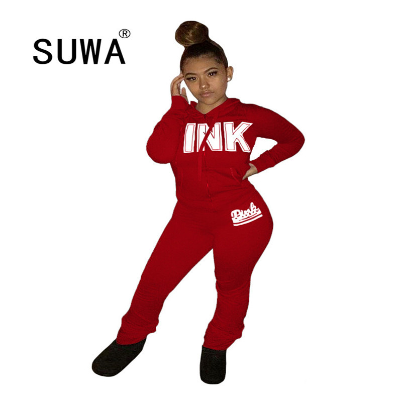 2 Two Piece Set Women Track Suit Tops And Pants Hooded Fashion Big Jogging Femme Sets Outfits Sweat s 210525, Pink
2 Two Piece Set Women Track Suit Tops And Pants Hooded Fashion Big Jogging Femme Sets Outfits Sweat s 210525, Pink