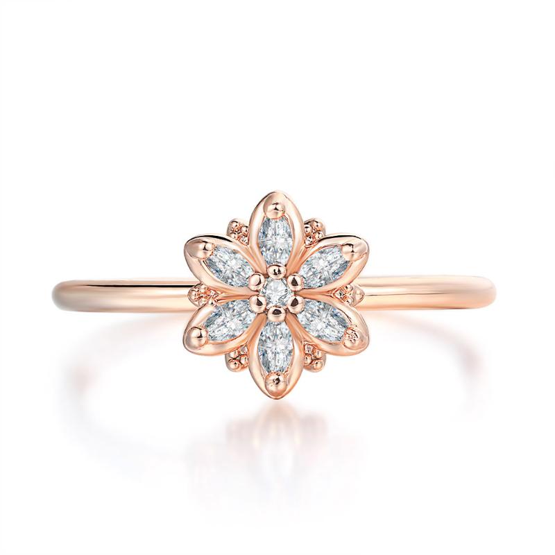 Cluster Rings Sparkling Flower Finger For Women Girls Romantic Ring Rose Gold Color Zircon Fashion Jewelry R080, Golden;silver
Cluster Rings Sparkling Flower Finger For Women Girls Romantic Ring Rose Gold Color Zircon Fashion Jewelry R080, Golden;silver