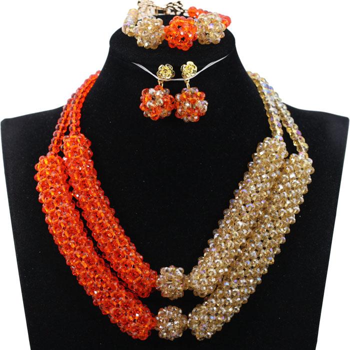 Earrings & Necklace Fashion Orange Gold Crystal Statement Set Wedding African Beads Women Jewellery Nigerian Brides WE020, As pic
Earrings & Necklace Fashion Orange Gold Crystal Statement Set Wedding African Beads Women Jewellery Nigerian Brides WE020, As pic