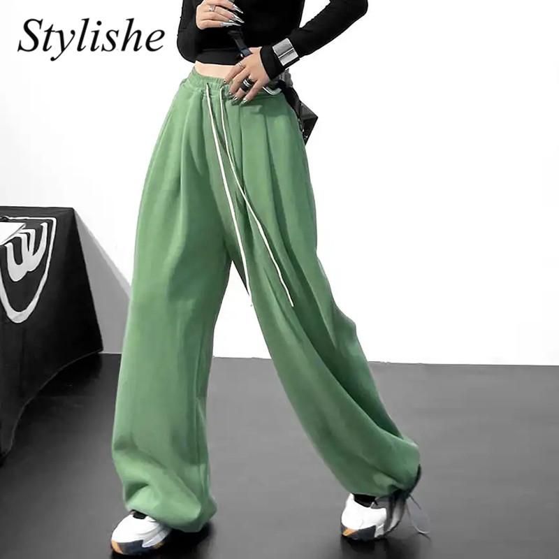 Women's Pants & Capris Women Sweatpants Streetwear Sportswear Drawstring Black Baggie Wide Leg Female Winter Autumn Hip Hop High Waist Trous, Black;white
Women's Pants & Capris Women Sweatpants Streetwear Sportswear Drawstring Black Baggie Wide Leg Female Winter Autumn Hip Hop High Waist Trous, Black;white