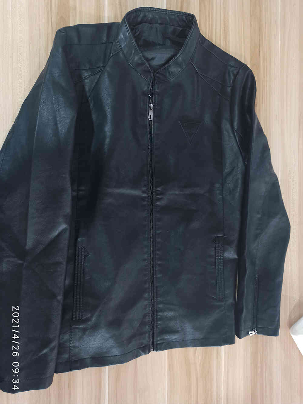 IEFB Men's Wear Spring PU Jackets For Male Trendy Slim Stand Collar PU Leather Jacket Coat Zipper Long Sleeve 9Y3369 210524