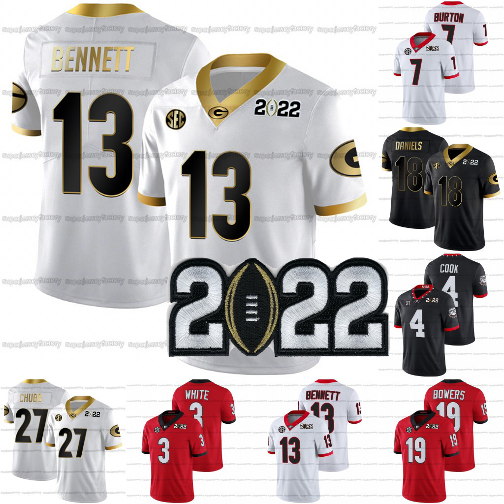 Custom Georgia Bulldogs Jersey 2022 Patch NCAA College Football Stetson Bennett Zamir White Brock Bowers Channing Tindall Kearis Jackson Bre, Black
Custom Georgia Bulldogs Jersey 2022 Patch NCAA College Football Stetson Bennett Zamir White Brock Bowers Channing Tindall Kearis Jackson Bre, Black