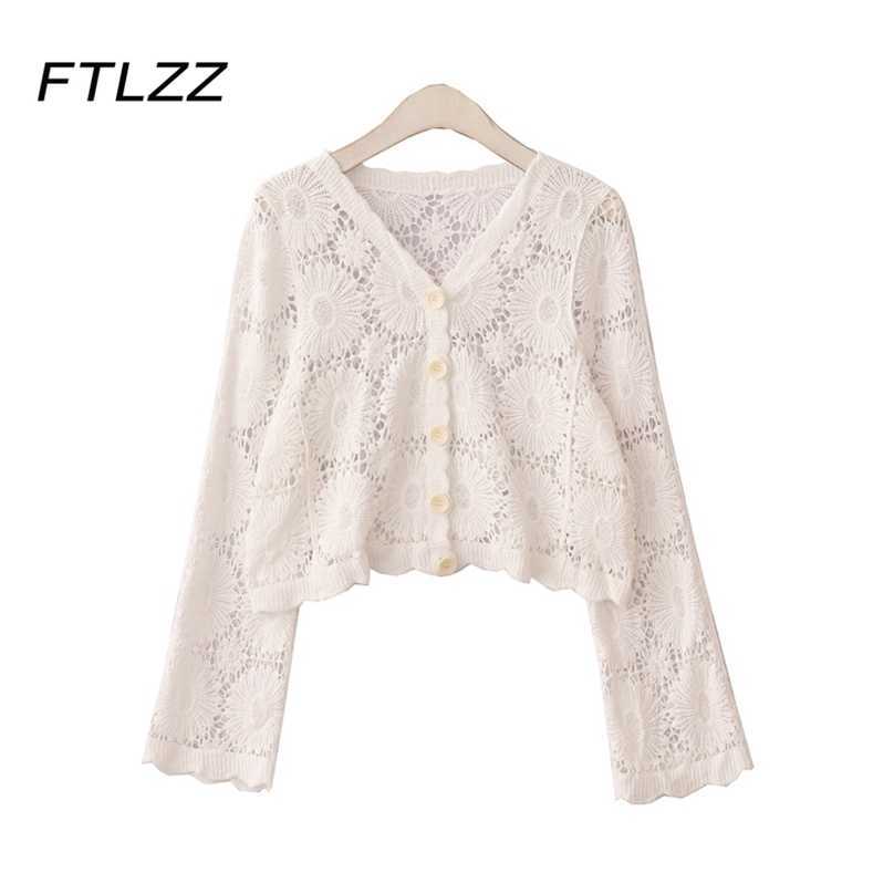 Spring Summer Crop Jacket Women Casual V Neck Single-breasted Hollow Out Coats Woman Vintage Sweet Floral Coat 210525, White
Spring Summer Crop Jacket Women Casual V Neck Single-breasted Hollow Out Coats Woman Vintage Sweet Floral Coat 210525, White