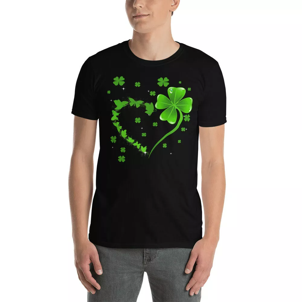 Butterfly Heart Cute St Patrick's Day Irish Shamrock Heart Butterfly T-Shirt, White;black
Butterfly Heart Cute St Patrick's Day Irish Shamrock Heart Butterfly T-Shirt, White;black
