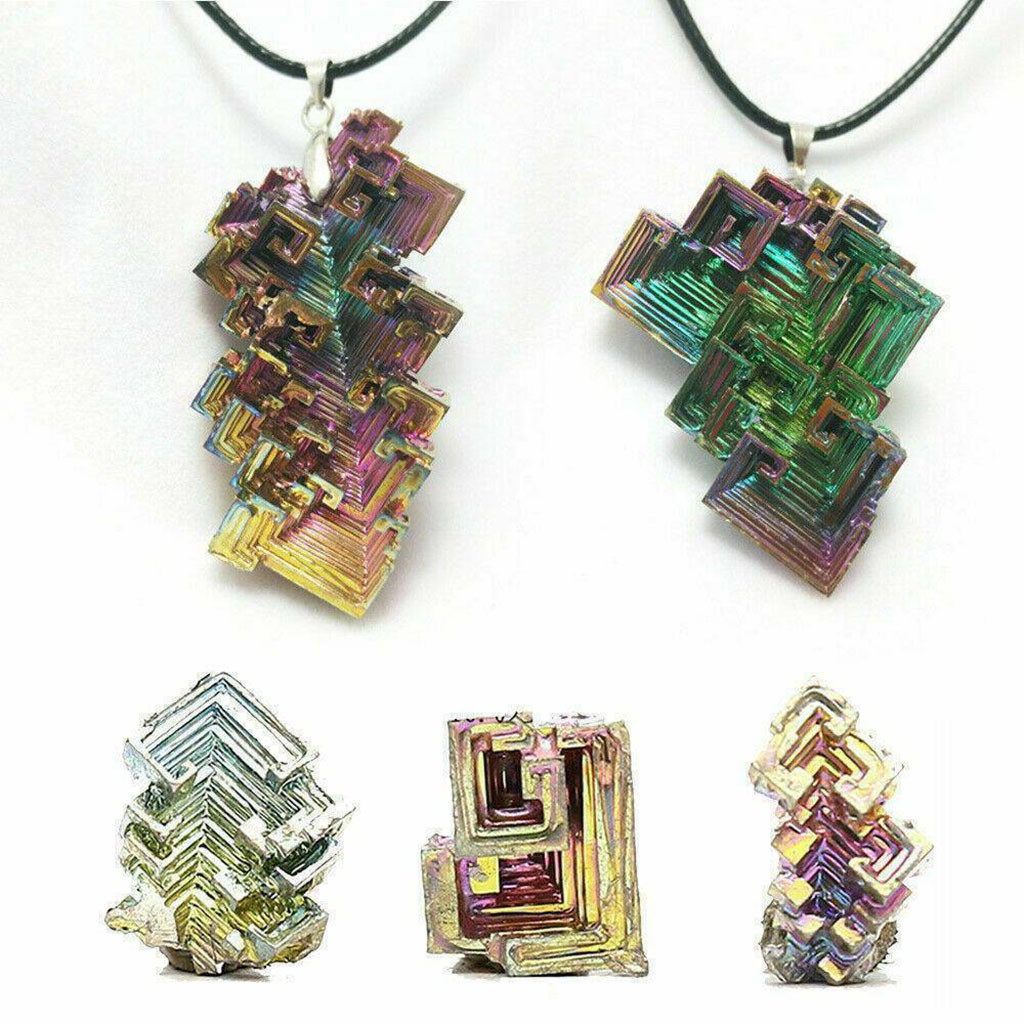 Bismuth crystal metal ore crystal ornamental jewelry natural quartz rainbow crystal titanium cluster specimen healing